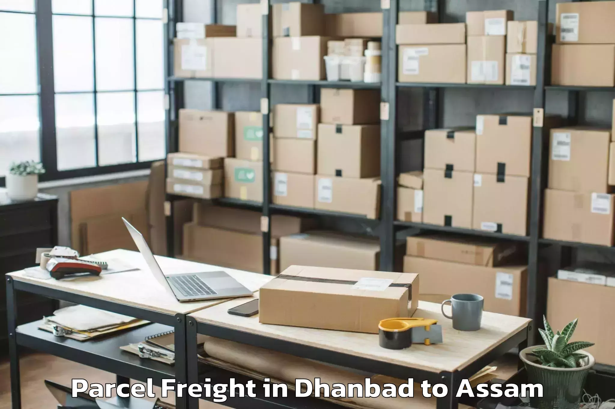 Book Your Dhanbad to North Lakhimpur Parcel Freight Today